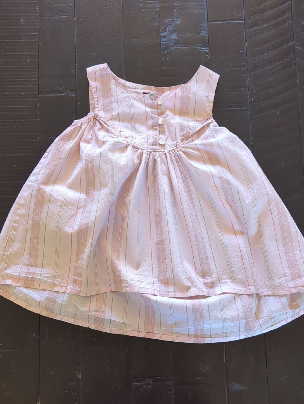 Tea Collection Woven Pink Hi-low Tank Top